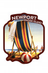 Newport, Rhode Island - Beach Chair & Ball - Contour