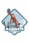 Mammoth, California - Snowboarder Jumping - Contour