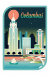 Columbus, Ohio - Retro Skyline Chromatic Series - Contour