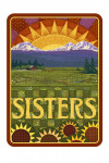Sisters, Oregon - Mountains and Meadow Quilt Design - Contour