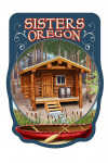 Sisters, Oregon - Cabin Scene - Contour