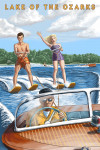 Lake of the Ozarks, Missouri - Water Skiing & Wooden Boat
