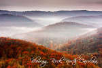 Blowing Rock, North Carolina - Photography - Autumn Fog Over Hills