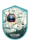 Keystone, Colorado - Lithograph - Gondola - Contour