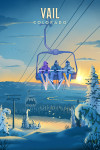 Vail, Colorado - Lithograph - Chairlift