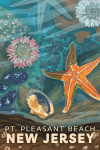 Point Pleasant Beach, New Jersey - Painterly - Tiny World Huge Wonders - Starfish & Shells