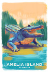 Amelia Island, Florida - Alligator - Vivid