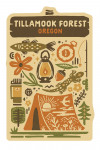 Tillamook Forest, Oregon - Boho Colorblock - Camping - Contour