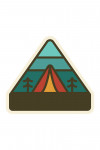 Simple Vector - Camping - Contour