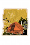 Retro Collage - Camping - Contour