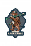 Lake Tahoe - Distressed Vector - Ski Bear - Contour