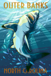 Outer Banks, North Carolina - Stylized Sharks