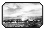 Death Valley, California - View of a Twenty Mule Borax Team - Vintage Photograph - Contour