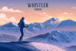 Whistler, Canada - Lithograph - Skier at the Top