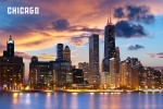 Chicago, Illinois - Photography - Skyline at Sunset