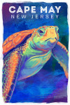 Cape May, New Jersey - Vivid - Sea Turtle