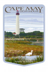 New Jersey Shore - Cape May Lighthouse - Contour