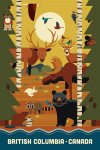 British Columbia - Geometric - Forest Animals & Pine Trees