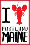 I Lobster Portland, Maine - Vector