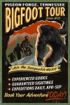 Pigeon Forge, Tennessee - Vintage Sign - Bigfoot Tours