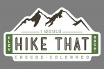 Creede, Colorado - I Would Hike That - Mountain Vector - Contour