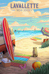 Lavallette, New Jersey - Painterly - Beach Activities