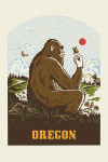 Oregon - Vintage Linework - Bigfoot