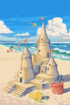 Painterly - Soak up Summer - Sand Castle