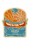 Coloma, California - Boho Colorblock - Canoe - Contour
