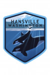 Hansville, Washington - Painterly - Orca & Calf - Contour