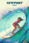 Newport, Oregon - Coastal Series - Vitamin Sea - Surfer Girl