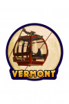 Vermont - Gondola & Full Moon - Contour