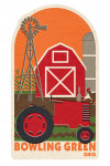 Bowling Green, Ohio - Country - Woodblock - Contour