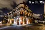 New Orleans, Louisiana - Photography - Downtown French Quarter at Night