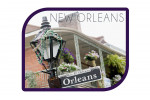 New Orleans, Louisiana - Building & Signpost - Contour