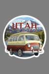 Utah - Painterly - Camper Van & Mountain Drive - Contour