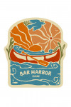 Bar Harbor, Maine - Boho Colorblock - Canoe - Contour