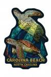 Carolina Beach, North Carolina - Mosaic - Turtle - Contour