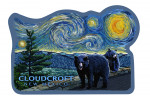 Cloudcroft, New Mexico -  Starry Night - Black Bears - Contour