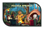Pagosa Springs, Colorado - Painterly - Pack Life - Dogs Around Campfire - Contour
