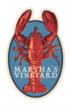 Martha's Vineyard, Massachusetts - Lobster Woodblock - Contour