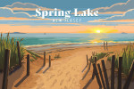 Spring Lake, New Jersey - Painterly - Sand Soul Sun - Beach Path