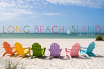 Long Beach Island, New Jersey - Photography - Colorful Beach Chairs