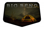 Big Bend National Park, Texas - Tent at Night - Contour