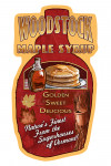 Woodstock, Vermont - Maple Syrup Vintage Sign - Contour