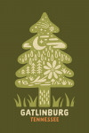 Gatlinburg, Tennessee - Boho Colorblock - Evergreen