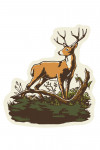 Vintage Linework - Whitetail Deer - Contour
