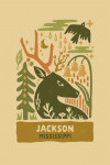 Jackson, Mississippi - Boho Colorblock - Whitetail Deer
