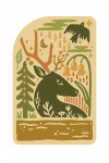 Boho Colorblock - Whitetail Deer - Contour