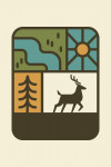 Simple Vector - Whitetail Deer